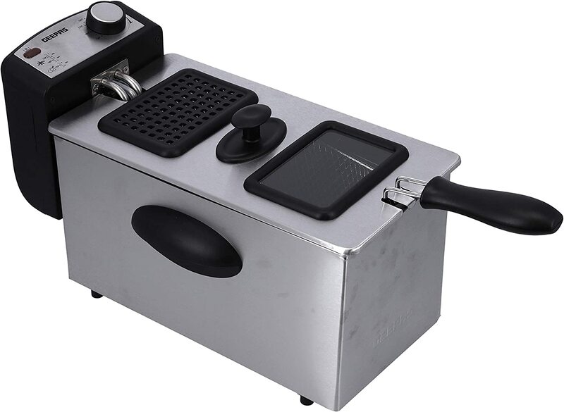 Geepas 3 ltrs Deep Fryer with Stainless Steel Housing, GDF36015